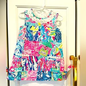 LITTLE LILLY PULITZER SHIFT IN SUMMER REMIX PRINT, SIZE 2 •NWOT•
